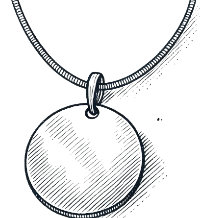 šperk s příběhem - minimalistický (skica)